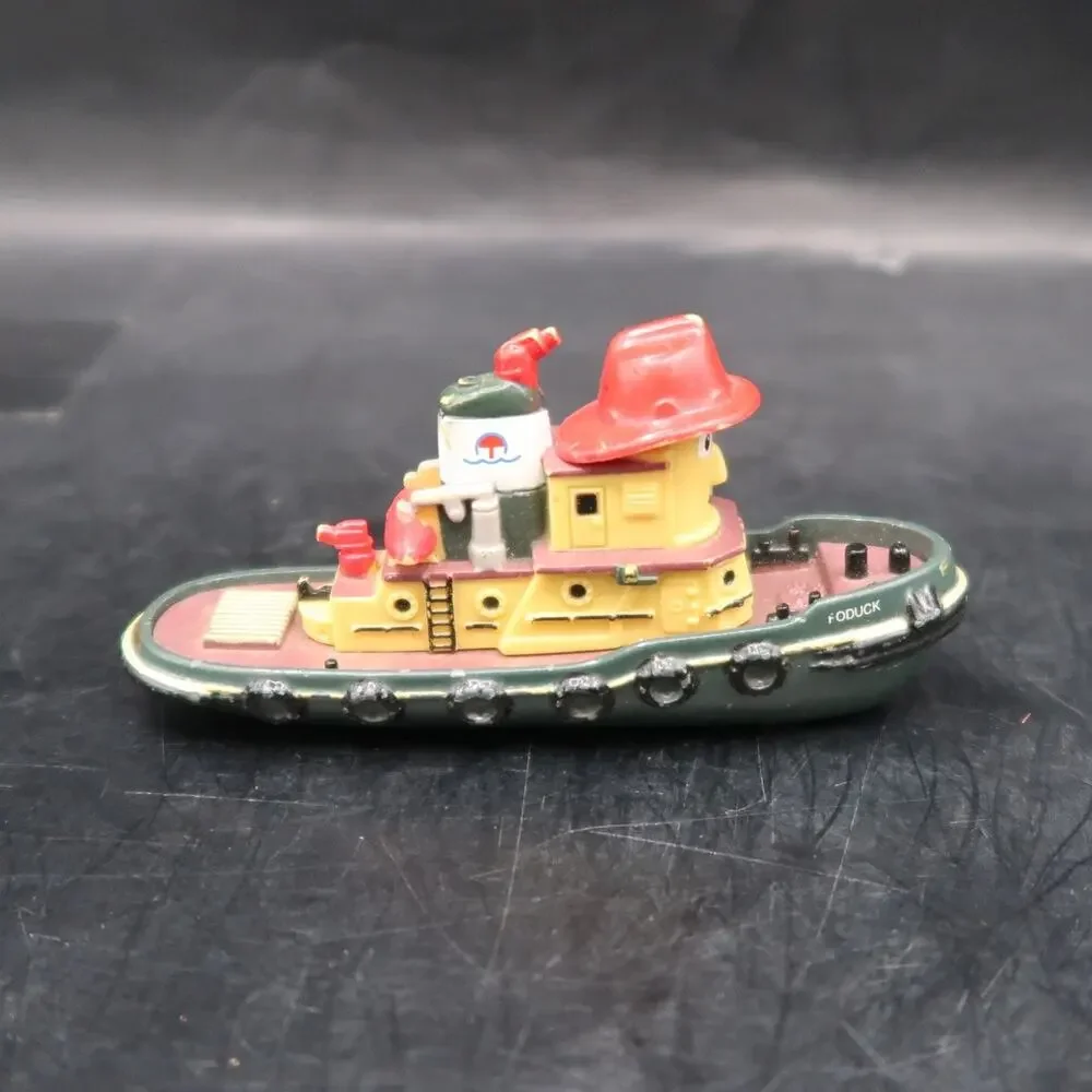 ERTL Theodore Tugboat Die Cast Toy Boats Set of 2 Rebecca & Foduck Vintage 1998